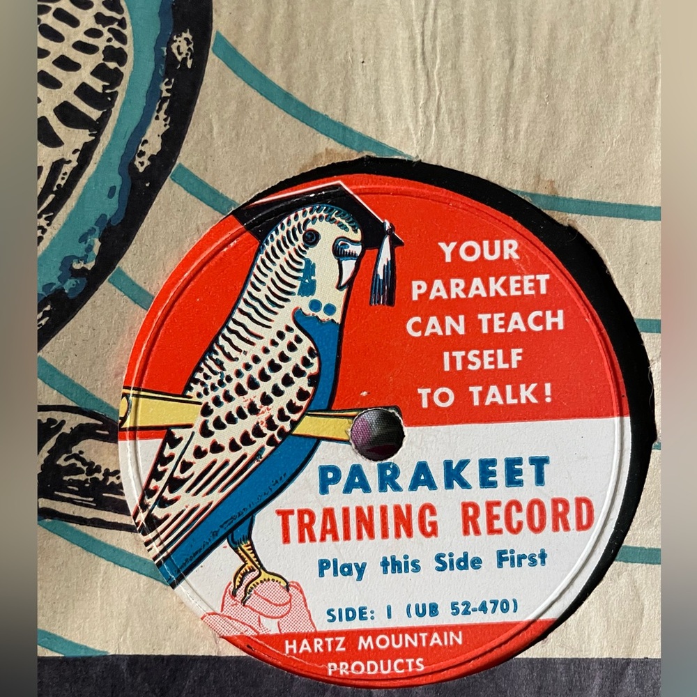 Vtg PARAKEET TRAINING RECORD